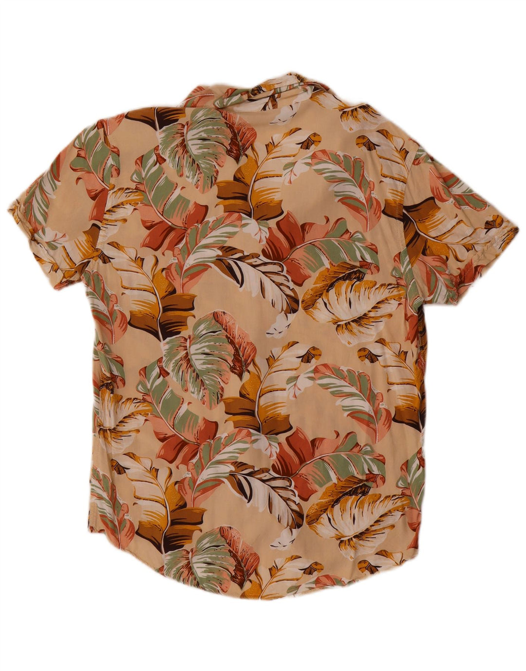Camicia da uomo Marrakech in cotone floreale beige medio