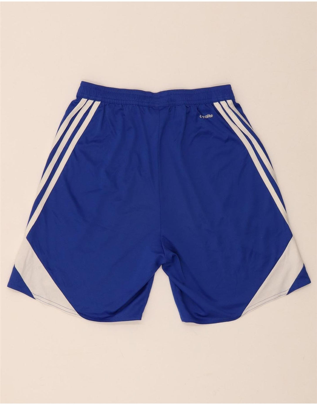 Pantaloncini sportivi Adidas Climalite da uomo piccoli in poliestere color block blu
