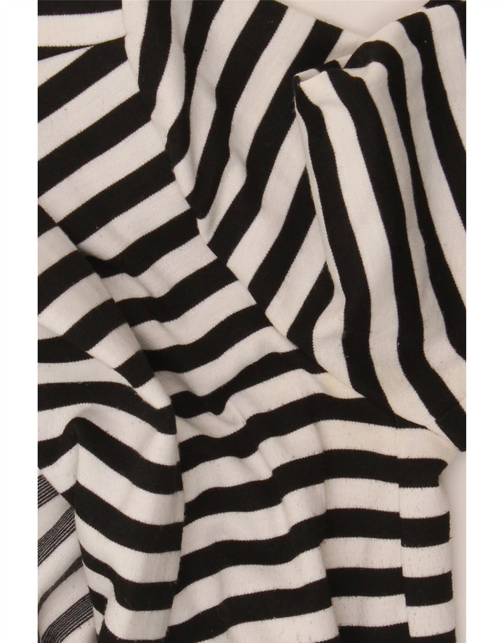 Top cardigan da donna Marks & Spencer UK 8 piccolo poliestere a righe nere