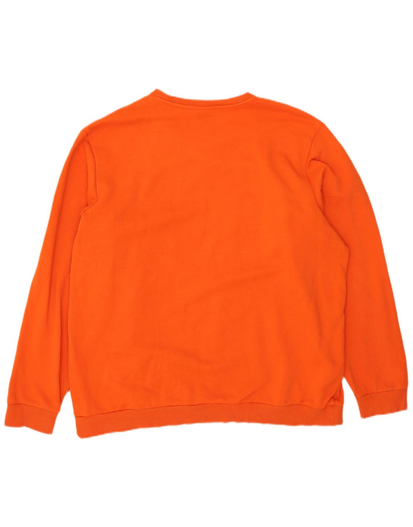 Felpa grafica da uomo Adidas Jumper 2XL Cotone arancione