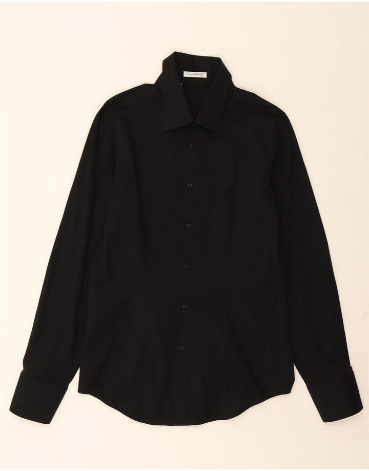 NARACAMICIE Mens Shirt Medium Black Vintage Naracamicie and Second-Hand Naracamicie from Messina Hembry 
