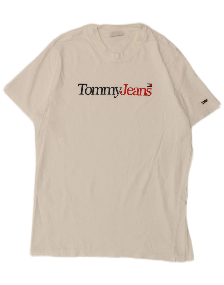 T-shirt grafica da uomo Tommy Hilfiger Top piccola bianca