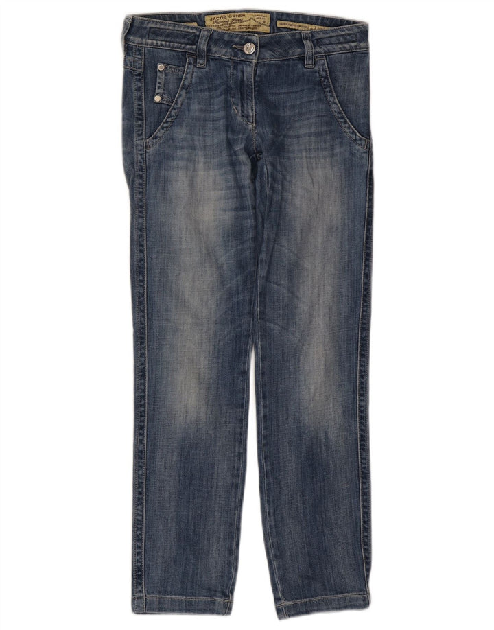 Jeans dritti da donna Jacob Cohen W27 L28 cotone blu