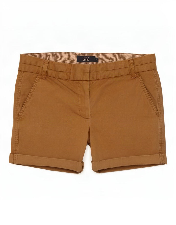 Pantaloncini chino da donna J. Crew US 6 medi W32 cotone beige