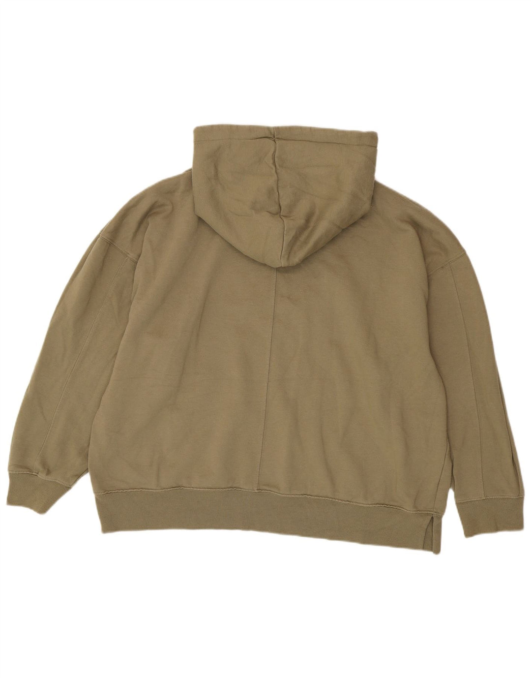 Topshop Maglione oversize con cappuccio da donna UK 12/14 Poliestere kaki medio