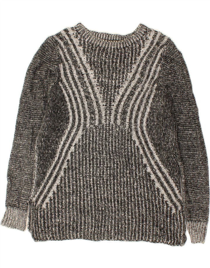 MOSSIMO Womens Boat Neck Jumper Sweater UK 18 XL Grey Acrylic Vintage Mossimo and Second-Hand Mossimo from Messina Hembry 