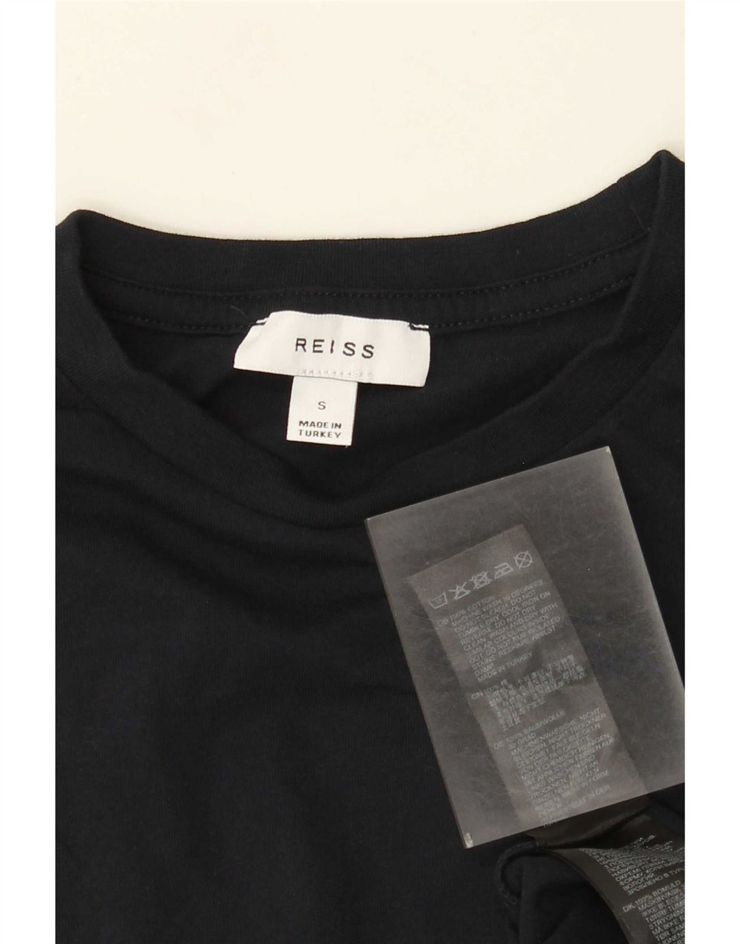 T-shirt da uomo Reiss Top Small in cotone blu navy