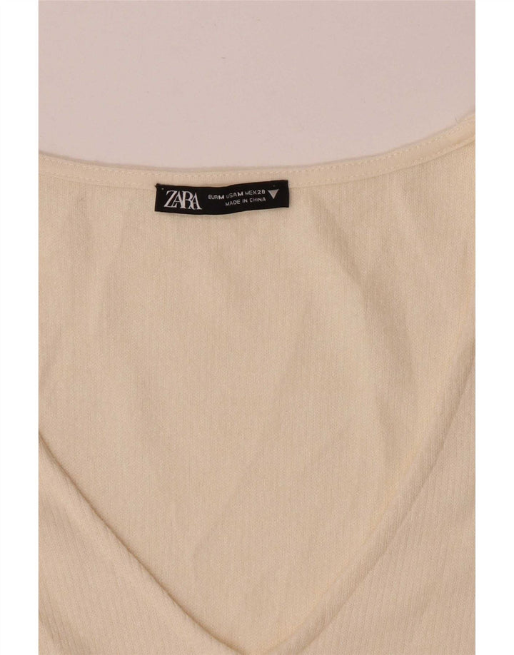 Maglione Bolero da donna Zara UK 12 medio bianco sporco