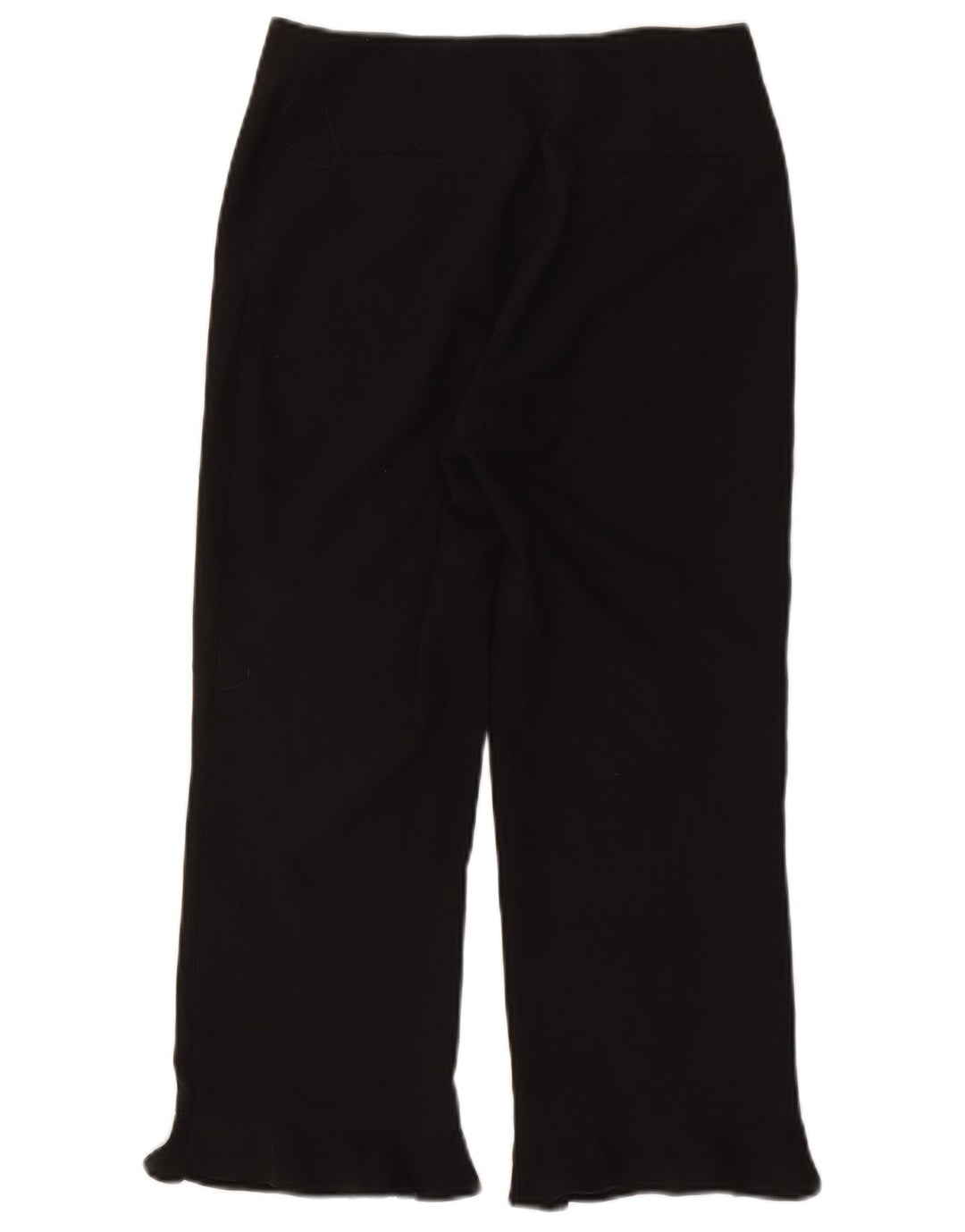 Topshop Pantaloni Capri da donna UK 8 Small W27 L22 Poliestere nero