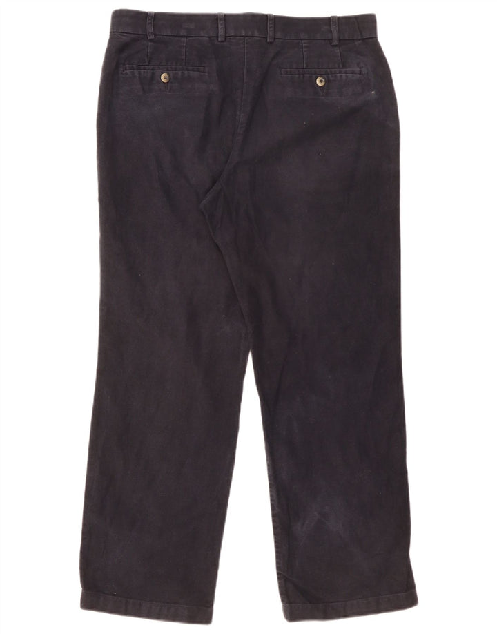 MARKS & SPENCER Pantaloni chino da uomo blu Harbour W36 L29 blu navy
