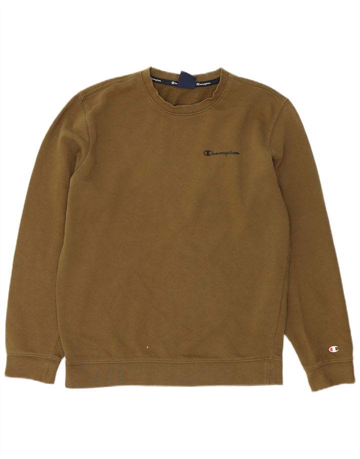 Felpa da uomo Champion, maglione medio, cotone kaki