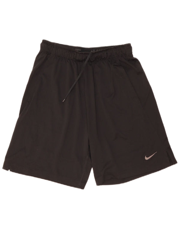 Pantaloncini sportivi Nike Dri Fit da uomo, poliestere medio nero
