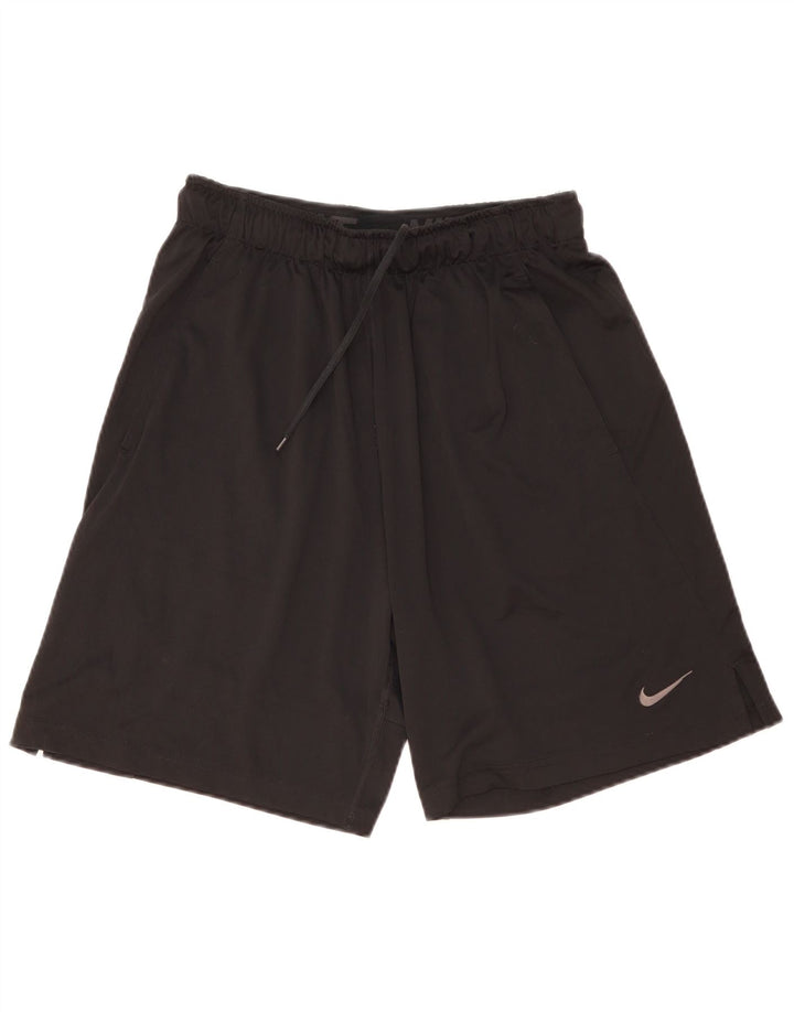Pantaloncini sportivi Nike Dri Fit da uomo, poliestere medio nero