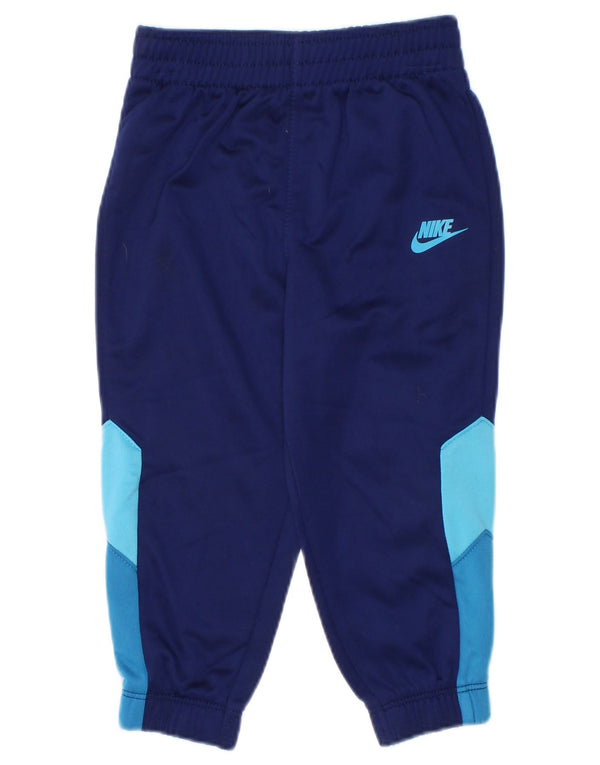 Pantaloni della tuta da bambino Nike da bambino 12-18 mesi blu navy color block