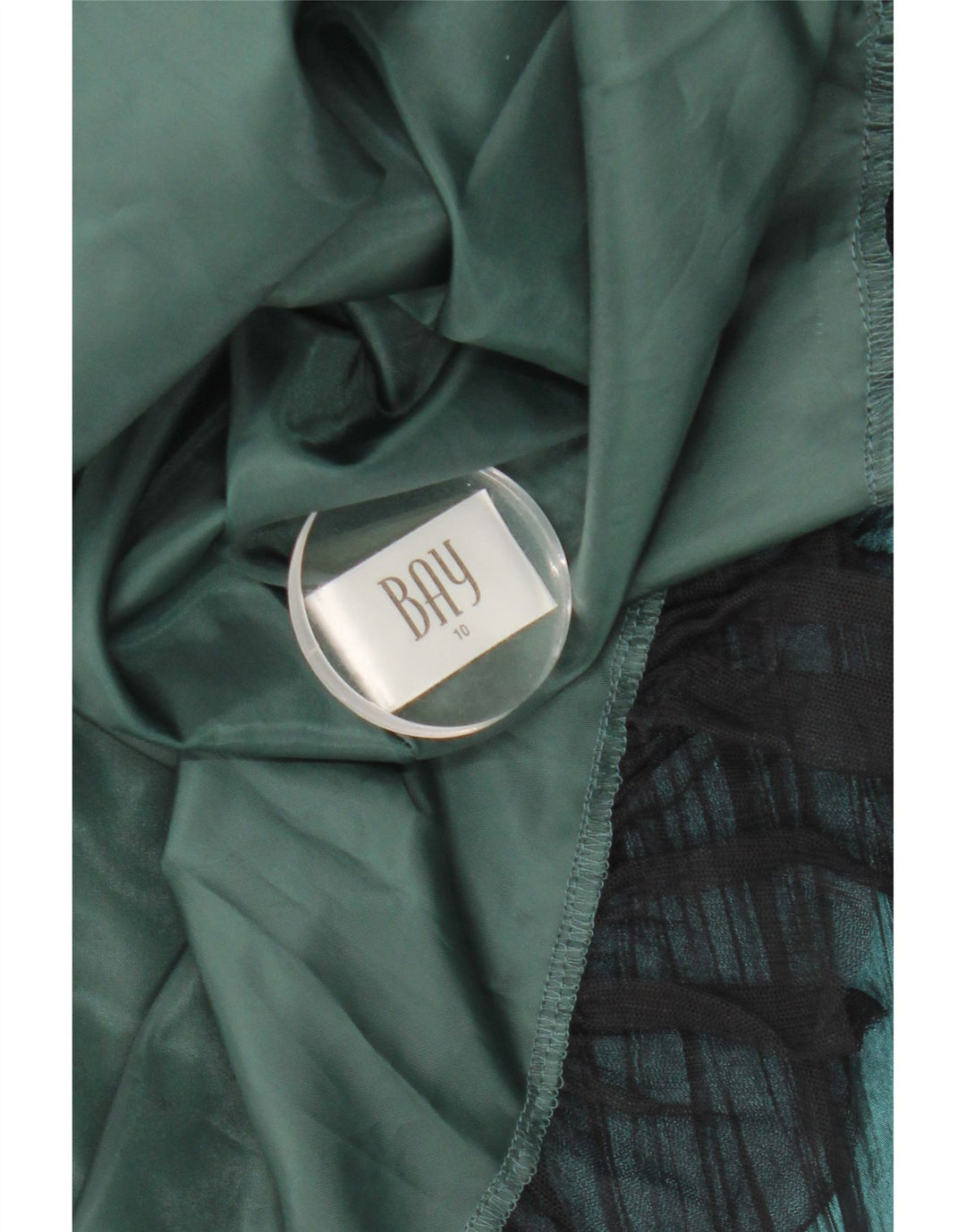 Abito senza spalline da donna Bay UK 10 Piccolo nylon verde