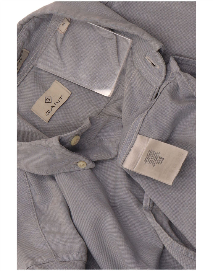 GANT Camicia aderente da uomo in cotone blu medio