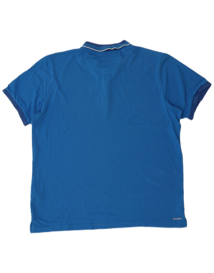 Polo ADIDAS da uomo XL in cotone blu