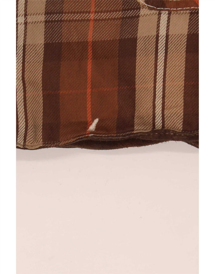 Giacca reversibile da uomo Diesel UK 40 grande pelle scozzese marrone