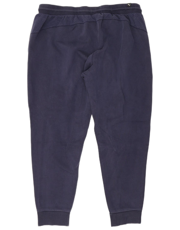Pantaloni da tuta grafica da uomo Puma Joggers 2XL cotone blu navy