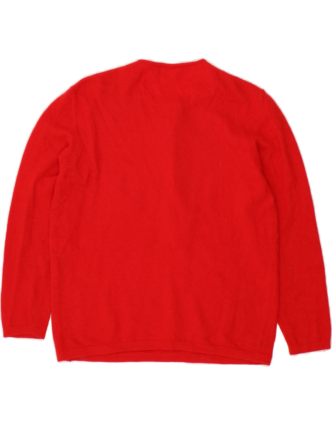VINTAGE Womens Crew Neck Jumper Sweater UK 16 Large Red Wool Vintage Vintage and Second-Hand Vintage from Messina Hembry 