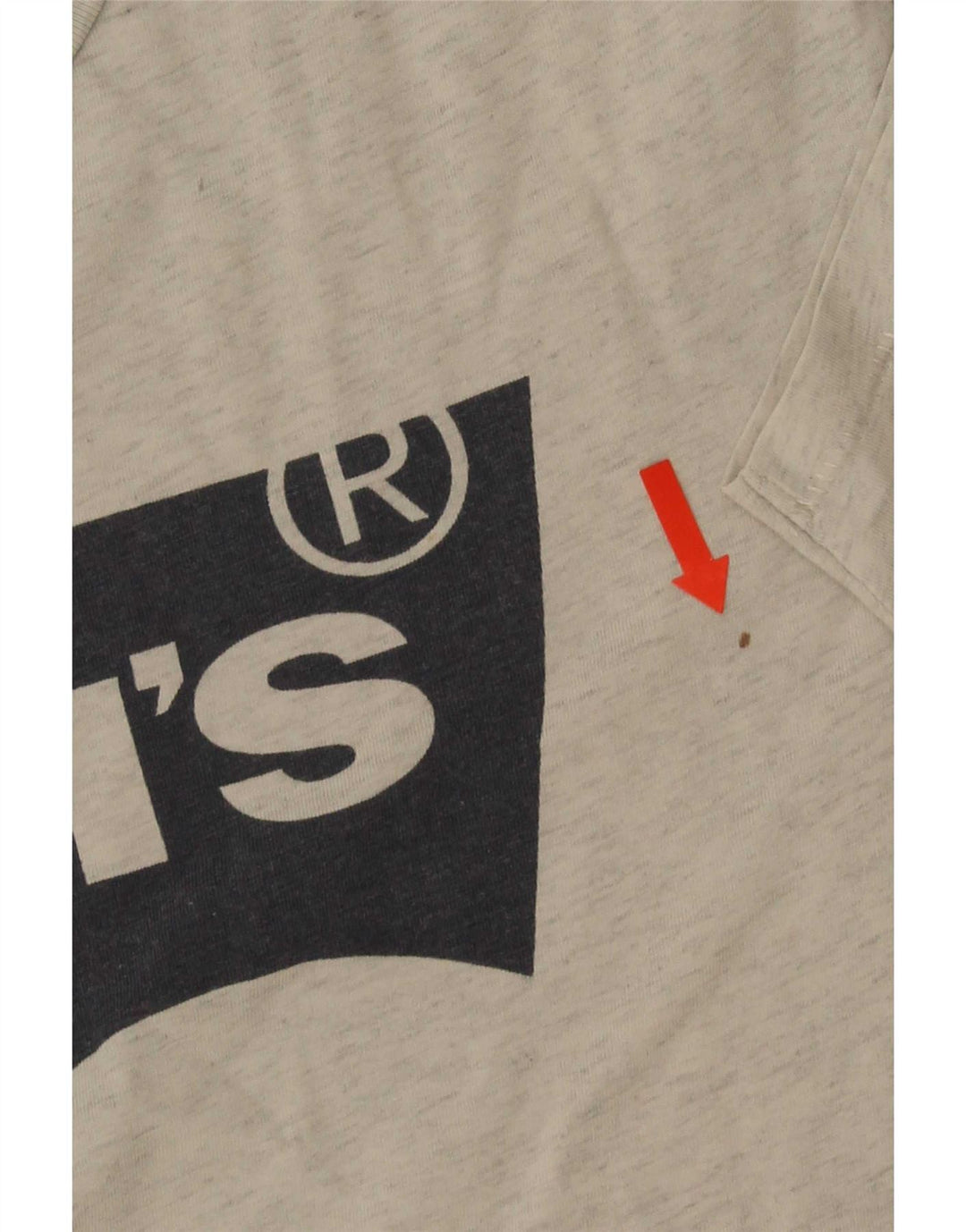 T-shirt grafica da uomo Levi's Top grande grigio screziato