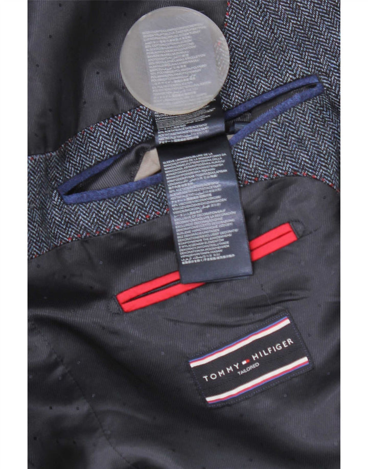 Giacca blazer sartoriale da uomo Tommy Hilfiger IT 50 Large Blu Navy