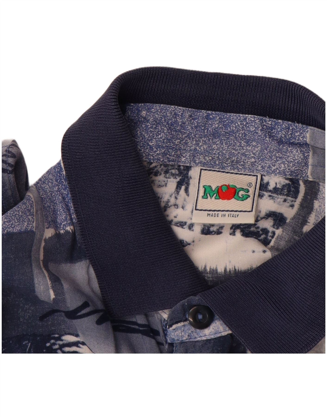 MANGO Camicia pullover a maniche corte da uomo grande patchwork blu
