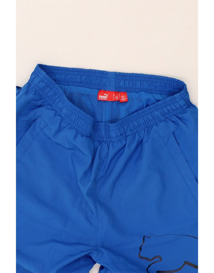 PUMA Mens Graphic Sport Shorts Small Blue Vintage Puma and Second-Hand Puma from Messina Hembry 
