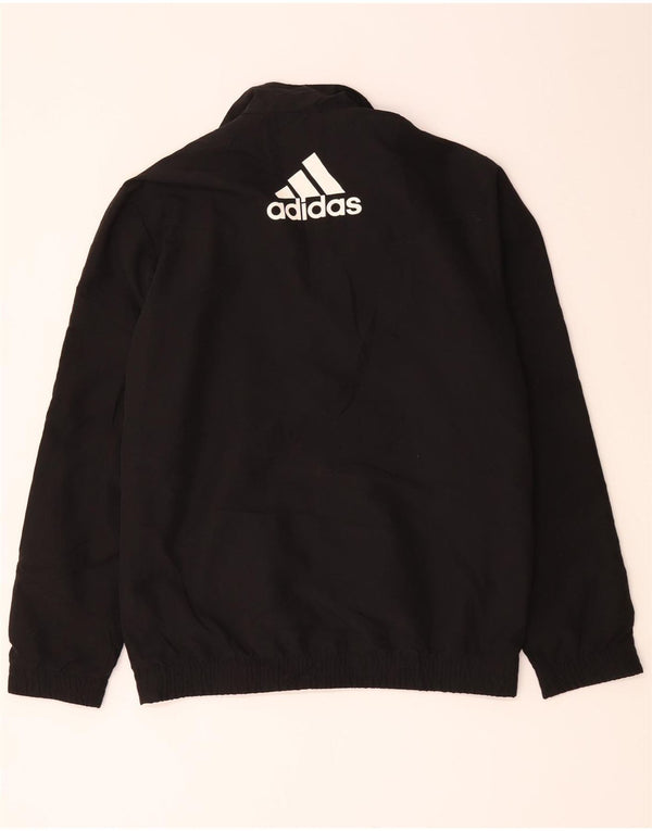 Giacca da tuta grafica da uomo Adidas UK 34/36 Small Black Colourblock