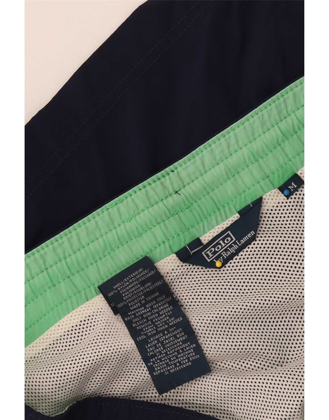 Pantaloncini da bagno da uomo Polo Ralph Lauren nylon medio blu navy