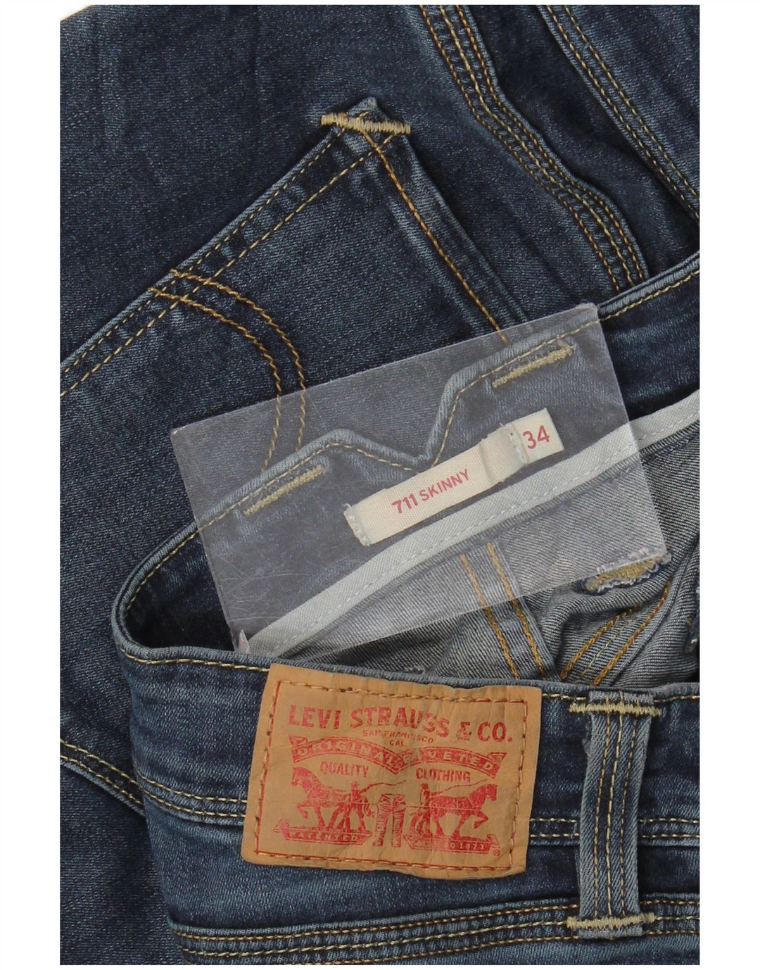 Jeans skinny Levi's 711 da donna W34 L30 Blu