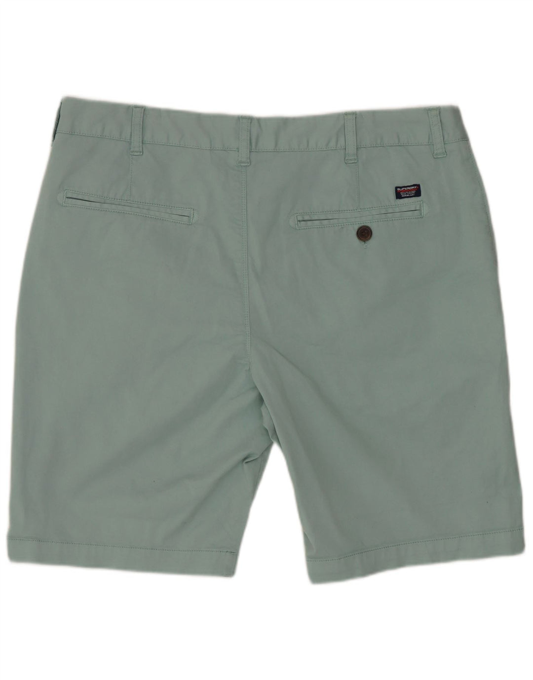Pantaloncini chino da uomo SUPERDRY W36 grande cotone blu