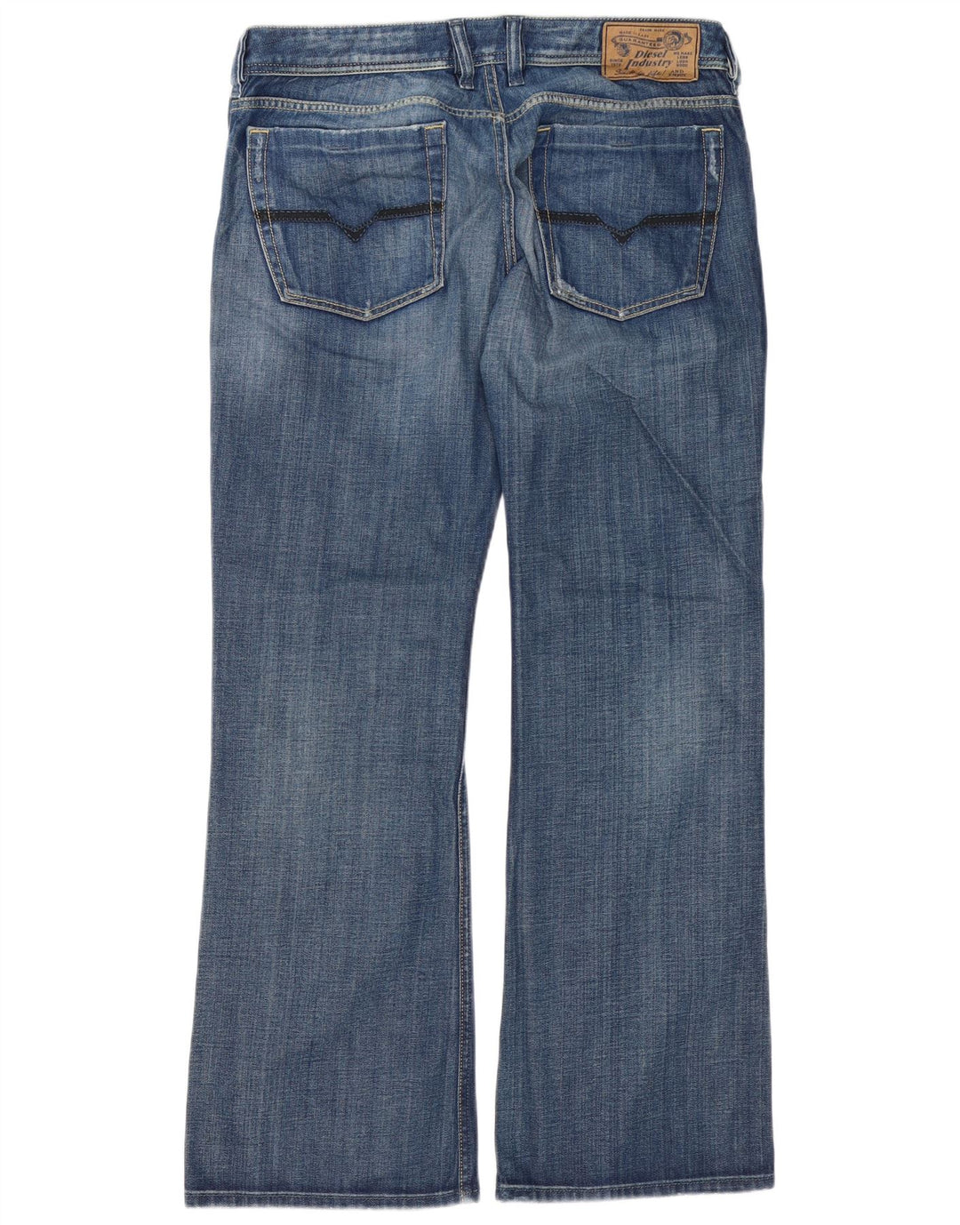Diesel Uomo Zathan Regular Bootcut Jeans W34 L32 Cotone Blu