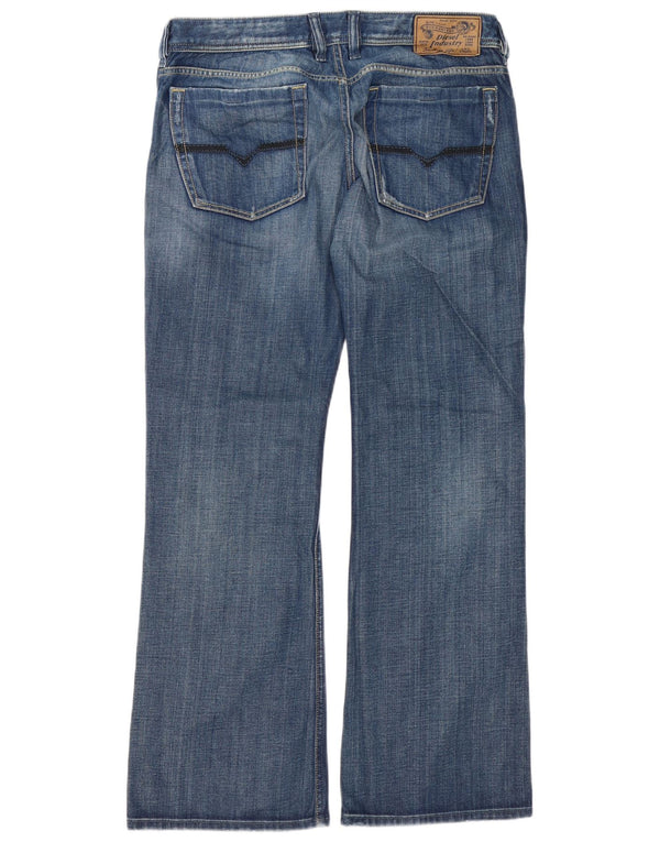 Diesel Uomo Zathan Regular Bootcut Jeans W34 L32 Cotone Blu