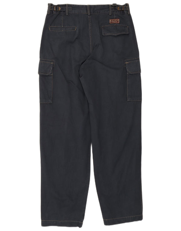 Pantaloni cargo affusolati da uomo Marlboro Classics EU 52 XL W36 L33 Blu navy