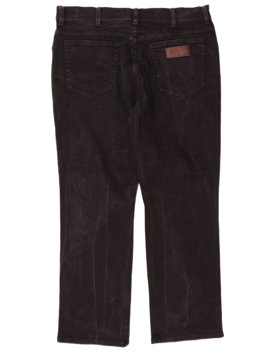 WRANGLER Jeans dritti elasticizzati Texas da uomo W38 L30 cotone nero