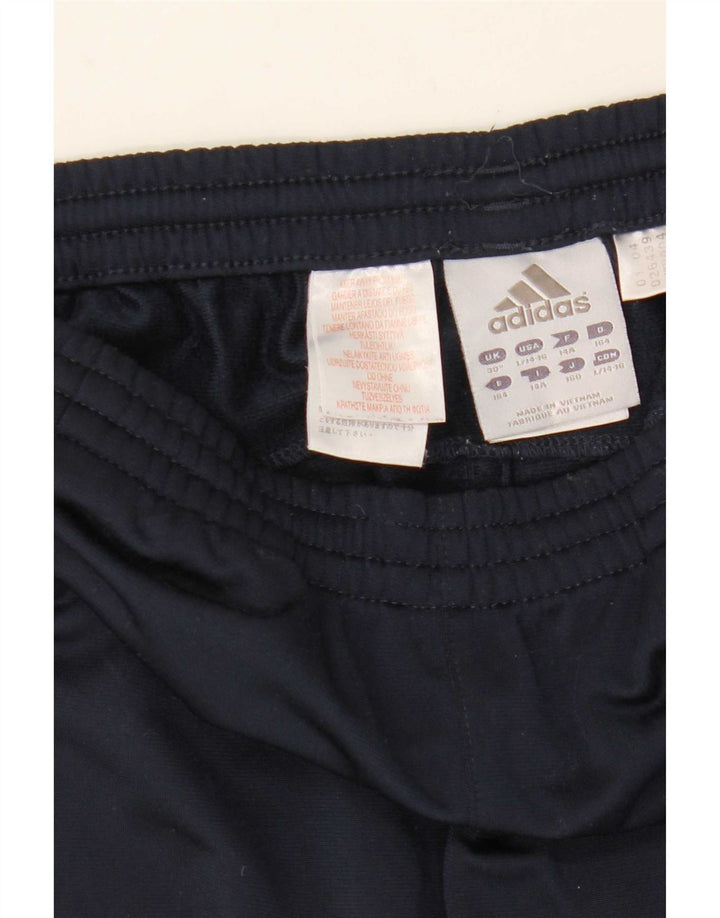 Pantaloni della tuta da ragazzo Adidas 13-14 anni in poliestere blu navy