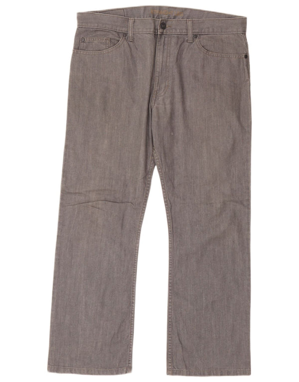 Jeans dritti da uomo Marks & Spencer W36 L29 cotone grigio