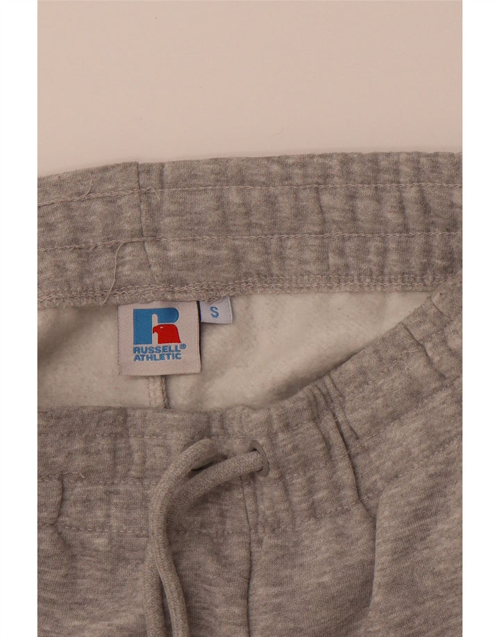 RUSSELL ATHLETIC Mens Graphic Tracksuit Trousers Small  Grey