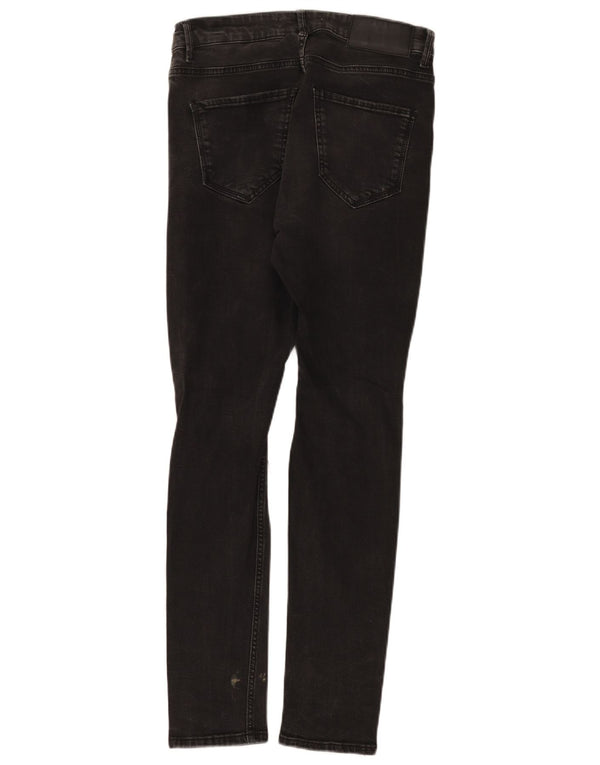 Jeans skinny effetto consumato Zara da uomo EU 40 medio W31 L30 cotone nero
