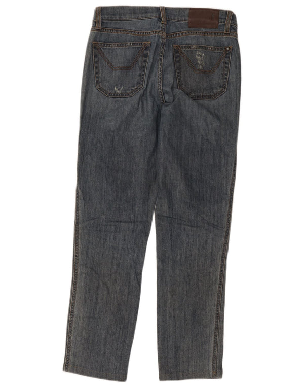 Jeans slim invecchiati da donna Jeckerson W26 L26 cotone blu