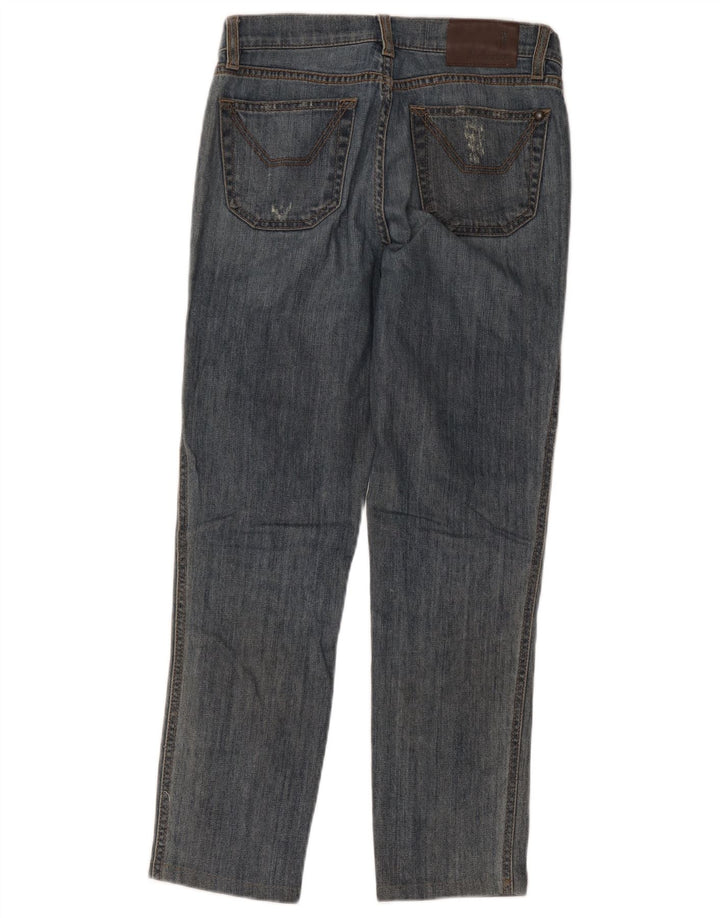 Jeans slim invecchiati da donna Jeckerson W26 L26 cotone blu