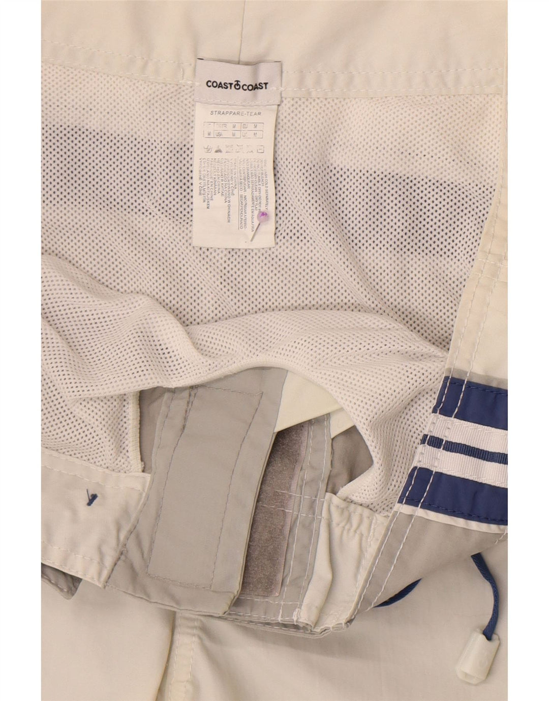 Pantaloncini da bagno grafici da uomo Coast in poliammide color block grigio medio