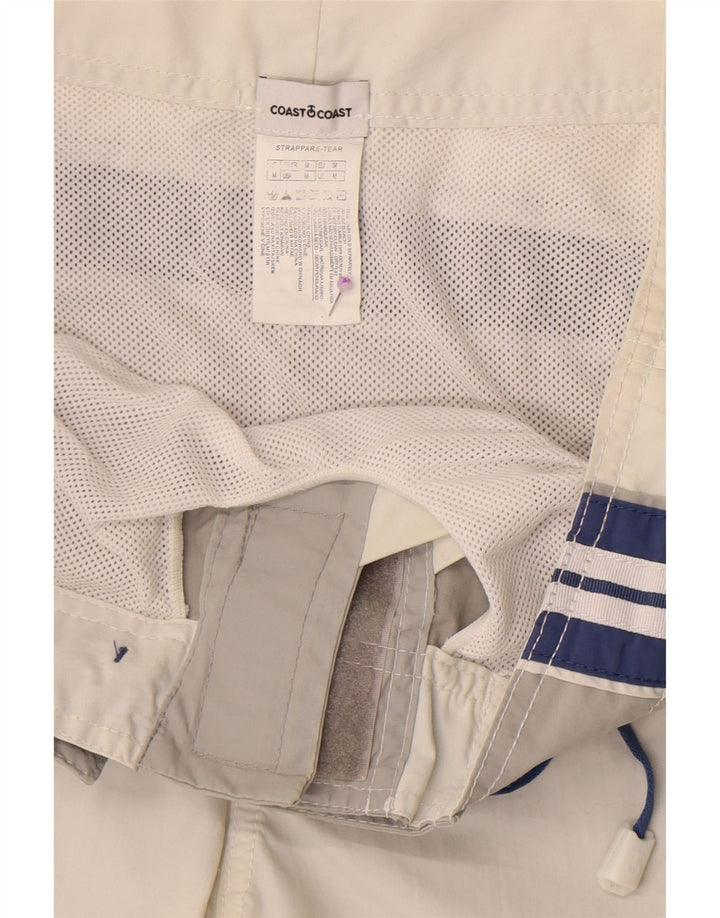 Pantaloncini da bagno grafici da uomo Coast in poliammide color block grigio medio