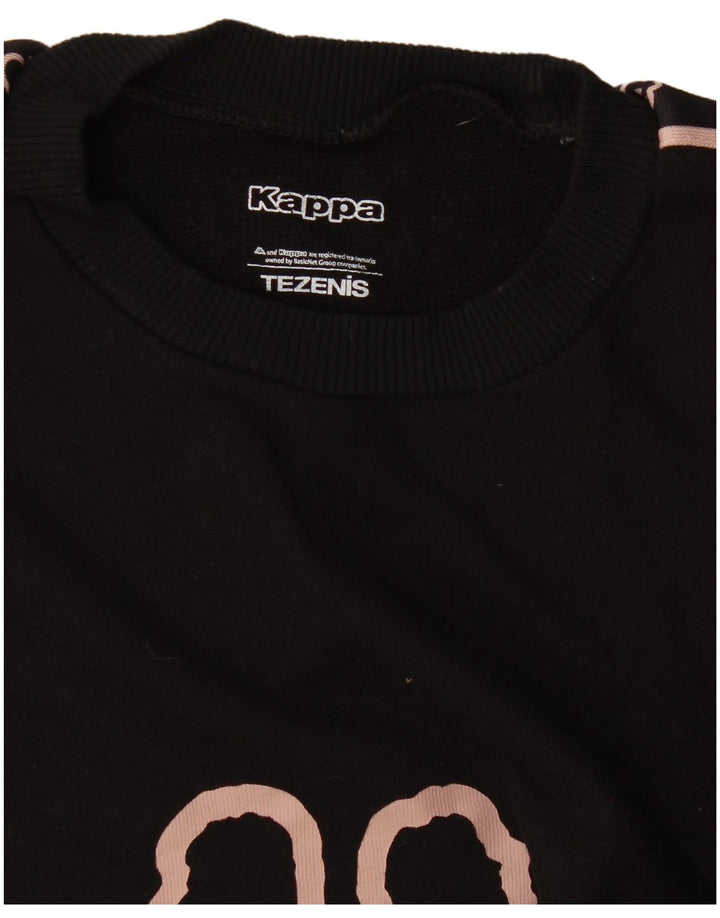Felpa grafica Kappa da donna Tezenis UK 16 grande nera