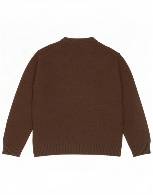 Maglione maglione girocollo da uomo Marlboro Classics 2XL lana merino marrone
