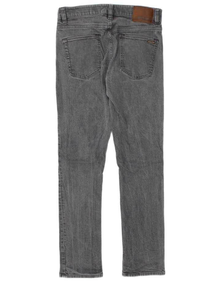 Jeans dritti slim Vorta da uomo Volcom W30 L30 cotone grigio