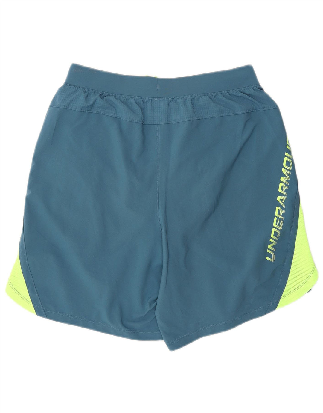 Pantaloncini sportivi da uomo Under Armour in poliestere color block blu medio