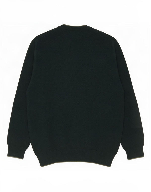 North Sails Mens Loose Fit Crew Neck Jumper Sweater Medium Green Polyamide