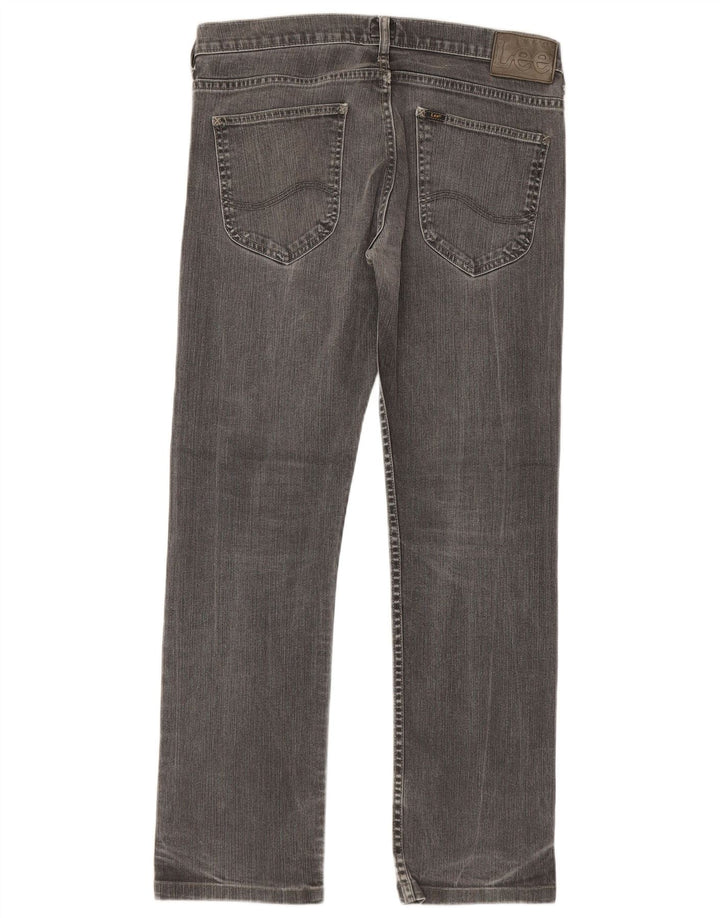 Jeans dritti da uomo Lee Powell W34 L30 cotone grigio